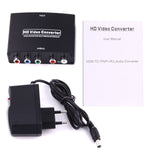 1080P HD HDMI to YPbPr 비디오 및 R/L 오디오 어댑터 컨버터, HDMI to YPbPr+R/L
