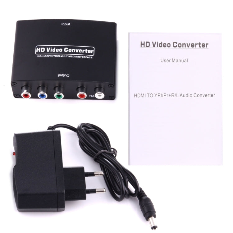 1080P HD HDMI to YPbPr 비디오 및 R/L 오디오 어댑터 컨버터, HDMI to YPbPr+R/L
