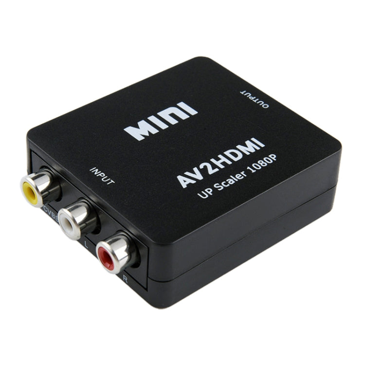 HOWEI HW-2105 미니 AV CVBS/L+R 오디오 to HDMI 컨버터 어댑터, 1080P 스케일러 지원, HW-2105 AV to HDMI