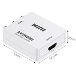 HOWEI HW-2105 미니 AV CVBS/L+R 오디오 to HDMI 컨버터 어댑터, 1080P 스케일러 지원, HW-2105 AV to HDMI