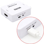 HOWEI HW-2105 미니 AV CVBS/L+R 오디오 to HDMI 컨버터 어댑터, 1080P 스케일러 지원, HW-2105 AV to HDMI