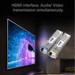 OPT882-KVM HDMI 익스텐더 (수신기 & 송신기) USB 포트 및 KVM 기능이 있는 광섬유 익스텐더, 전송 거리: 20KM, OPT882-KVM