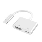iPhone용 8핀 to HDMI HDTV 프로젝터 비디오 어댑터 케이블, iPhone 8핀용