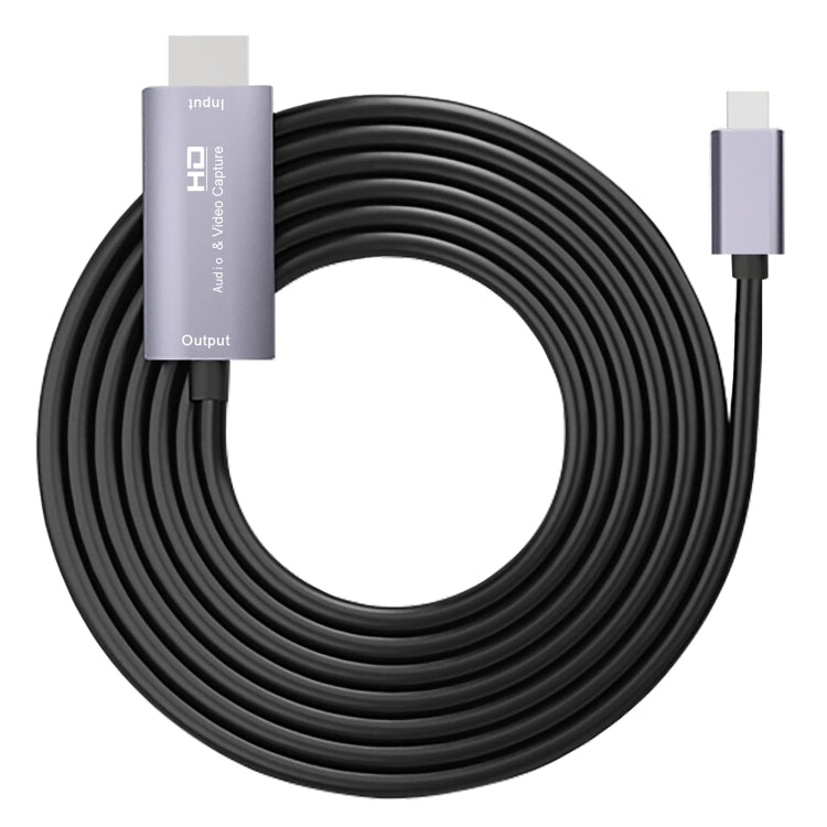 Z36A HDMI 수컷 to USB-C / 타입-C 수컷 HD 비디오 캡처 카드, 케이블 길이: 2m, HDMI to 타입-C