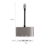 1040KEY 8핀 to USB + 타입-C / USB-C + OTG 다기능 변환 어댑터, 1040KEY