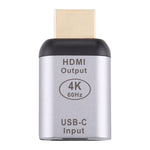 Type-C / USB-C 암 to HDMI 수컷 알루미늄 합금 어댑터, Type-C 암 to HDMI 수컷