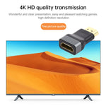 금도금 헤드 HDMI 암-수 어댑터, HDMI 암-수