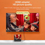금도금 헤드 HDMI 암-수 어댑터, HDMI 암-수