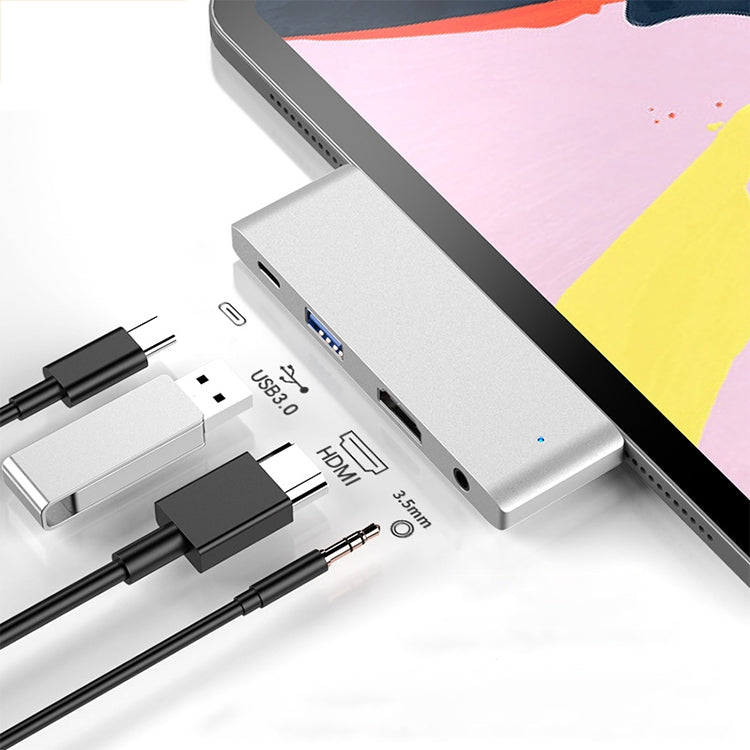 HW-TC29 4-in-1 타입-C / USB-C 다기능 확장 허브 어댑터 아이패드 프로 허브