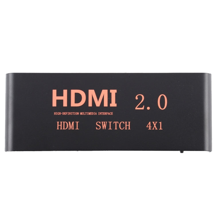 4대1 4K/60Hz HDMI 2.0 스위치 리모컨 포함, 유럽 플러그, 4대1