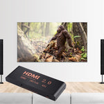 4대1 4K/60Hz HDMI 2.0 스위치 리모컨 포함, 유럽 플러그, 4대1