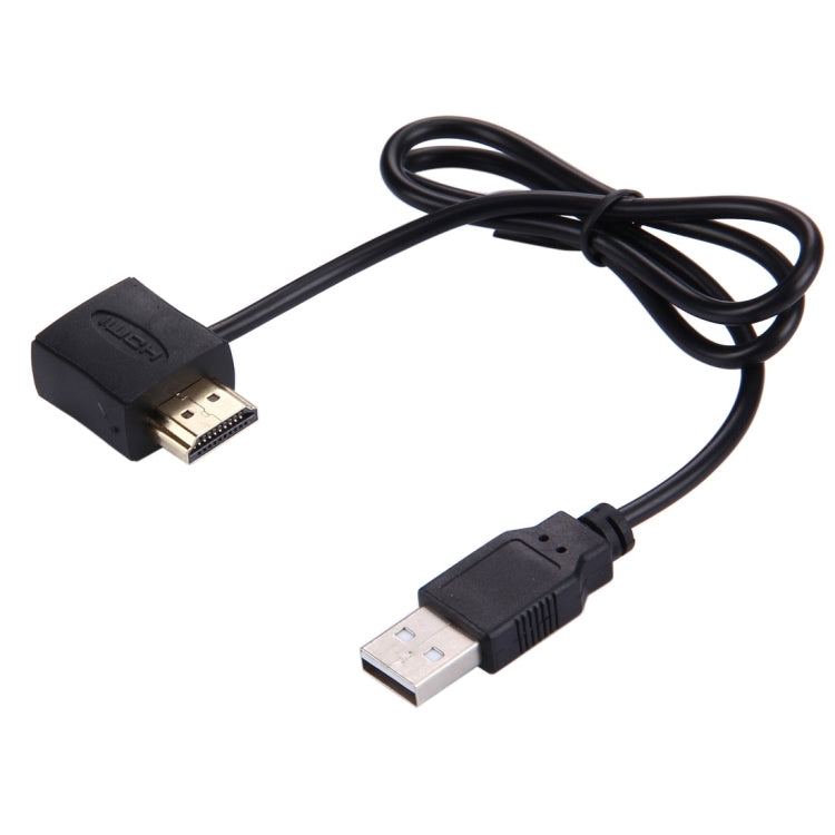 50cm HDMI 암 + HDMI 수에서 USB 2.0 수 커넥터 어댑터 케이블, HDMI 암 + 수