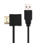 50cm HDMI 암 + HDMI 수에서 USB 2.0 수 커넥터 어댑터 케이블, HDMI 암 + 수