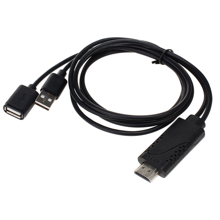 USB 수컷 + USB 2.0 암컷 to HDMI 폰 to HDTV 어댑터 케이블