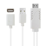 USB 수컷 + USB 2.0 암컷 to HDMI 폰 to HDTV 어댑터 케이블