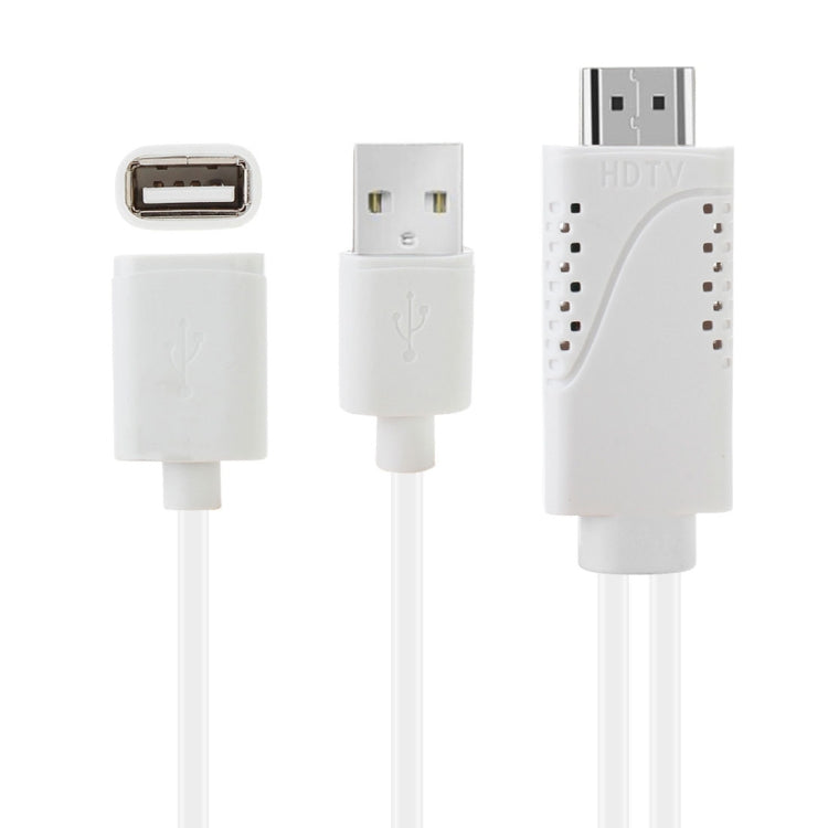 USB 수컷 + USB 2.0 암컷 to HDMI 폰 to HDTV 어댑터 케이블