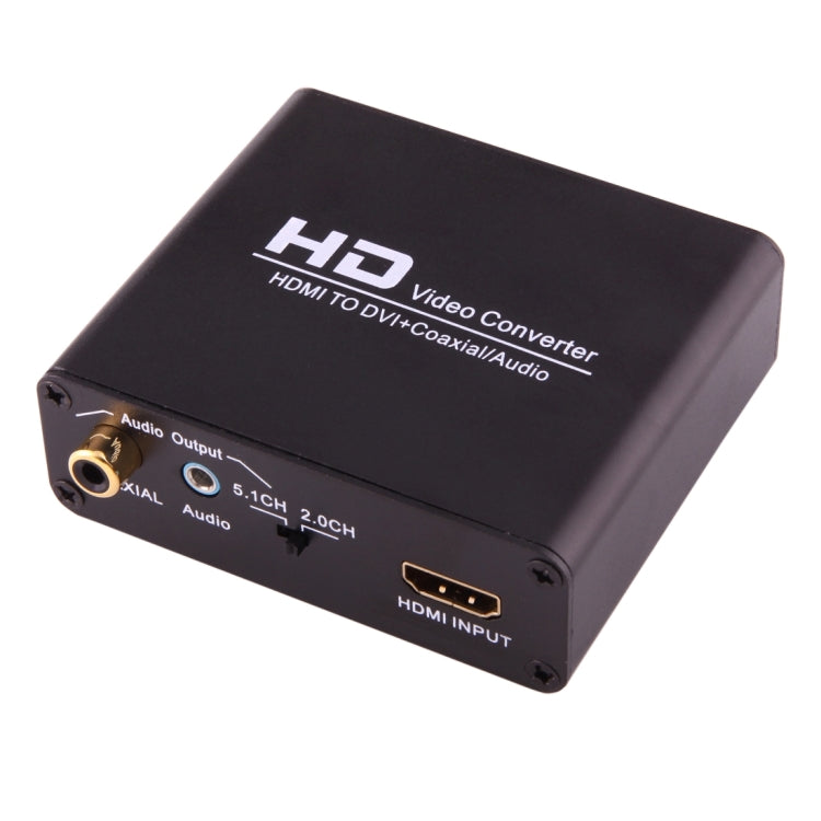 NEWKENG X5 HDMI to DVI 오디오 3.5mm 동축 출력 비디오 컨버터, EU 플러그, X5 HDMI to DVI 오디오 포함