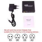 NEWKENG X5 HDMI to DVI 오디오 3.5mm 동축 출력 비디오 컨버터, EU 플러그, X5 HDMI to DVI 오디오 포함