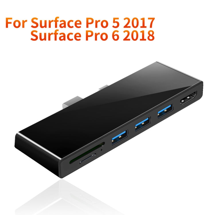 ROCKETEK SK-S5H 3 x USB 3.0 + HDMI + SD / TF 메모리 카드 리더 허브 4K HDMI 어댑터, SK-S5H