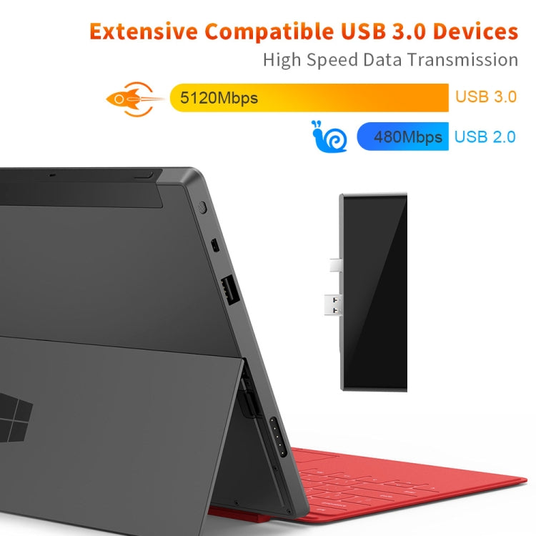 ROCKETEK SK-S5H 3 x USB 3.0 + HDMI + SD / TF 메모리 카드 리더 허브 4K HDMI 어댑터, SK-S5H