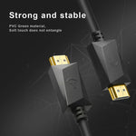 ROCKETEK HDMI01Y-2 HDMI 2.0 4K 30Hz 3D HD 금도금 커넥터 HDMI 케이블 모든 HDMI 기기용, 길이: 2m
