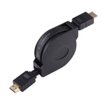 1m HDMI 수컷 to HDMI 수컷 리트랙터블 비디오 오디오 커넥터 어댑터 케이블 미니 HDMI & 마이크로 HDMI 어댑터 포함 HDTV 모니터 & 프로젝터 & PC & 카메라 & 태블릿 & 스마트폰용