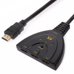 3 in 1 HDMI 입력 4K x 2K HDTV 피그테일 스위치 어댑터 HDMI 스플리터, 1 in 3