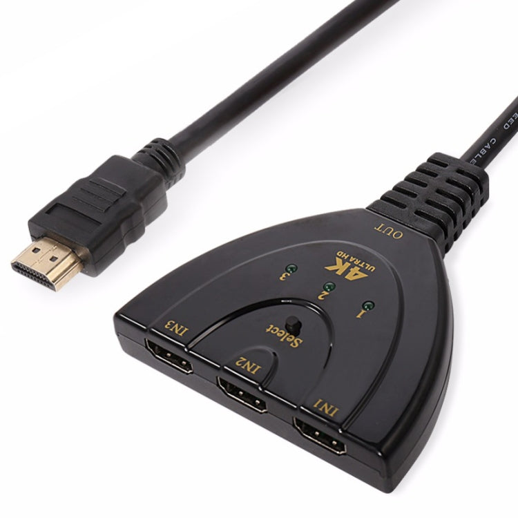 3 in 1 HDMI 입력 4K x 2K HDTV 피그테일 스위치 어댑터 HDMI 스플리터, 1 in 3