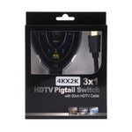 3 in 1 HDMI 입력 4K x 2K HDTV 피그테일 스위치 어댑터 HDMI 스플리터, 1 in 3
