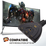 3 in 1 HDMI 입력 4K x 2K HDTV 피그테일 스위치 어댑터 HDMI 스플리터, 1 in 3