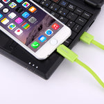 HAWEEL 1m 2 in 1 마이크로 USB & 8핀 to USB 데이터 동기화 충전 케이블, 두 커넥터가 있는 2 in 1 케이블