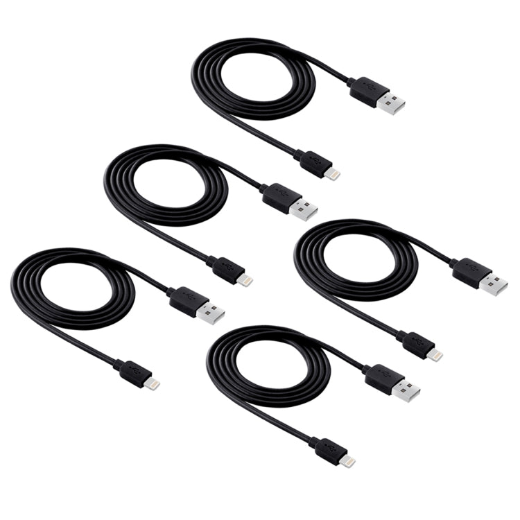 5개 세트 HAWEEL 1m 고속 8핀 to USB 동기화 및 충전 케이블 키트 아이폰, 아이패드용, 5개
