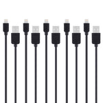 5개 세트 HAWEEL 1m 고속 8핀 to USB 동기화 및 충전 케이블 키트 아이폰, 아이패드용, 5개