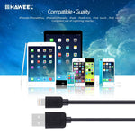 5개 세트 HAWEEL 1m 고속 8핀 to USB 동기화 및 충전 케이블 키트 아이폰, 아이패드용, 5개