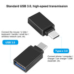 HAWEEL USB-C / Type-C 수컷 to USB 3.0 암컷 OTG 데이터 전송 어댑터