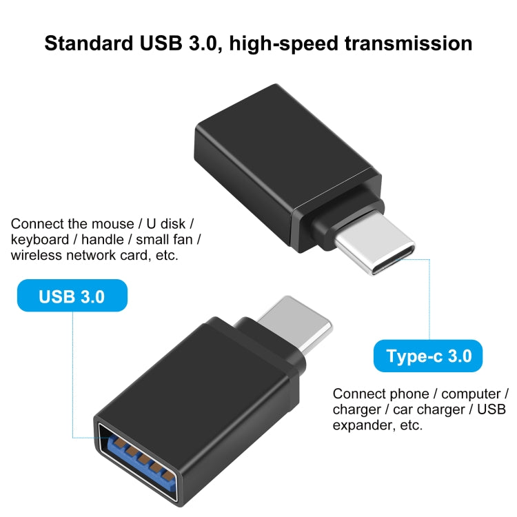 HAWEEL USB-C / Type-C 수컷 to USB 3.0 암컷 OTG 데이터 전송 어댑터