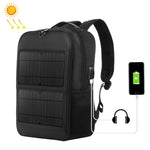 HAWEEL 14W 태양광 패널 파워 백팩 노트북 가방, 손잡이 및 5V / 2.1A 최대 USB 충전 포트 포함, 14W 백팩