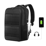 HAWEEL 14W 태양광 패널 파워 백팩 노트북 가방, 손잡이 및 5V / 2.1A 최대 USB 충전 포트 포함, 14W 백팩