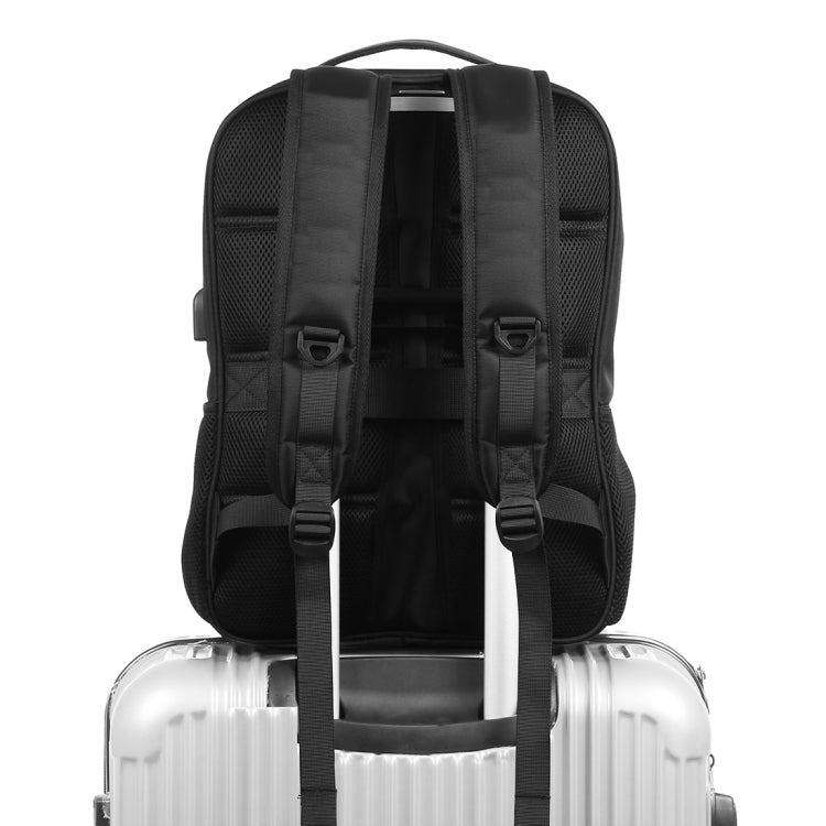 HAWEEL 14W 태양광 패널 파워 백팩 노트북 가방, 손잡이 및 5V / 2.1A 최대 USB 충전 포트 포함, 14W 백팩