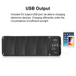 HAWEEL 28W 접이식 태양광 패널 충전기, 5V 3A 최대 듀얼 USB 포트, 28W 패널(B)