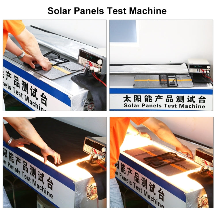 HAWEEL 24W 4패널 접이식 태양광 패널 충전기 가방, 5V / 3.1A 최대 듀얼 USB 포트 지원, QC3.0 및 AFC 지원, 24W 4패널