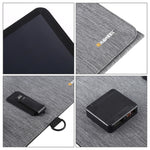 HAWEEL 21W 초박형 3단 접이식 5V / 3A 태양광 패널 충전기, 듀얼 USB 포트 지원, QC3.0 및 AFC 지원, 초박형 21W