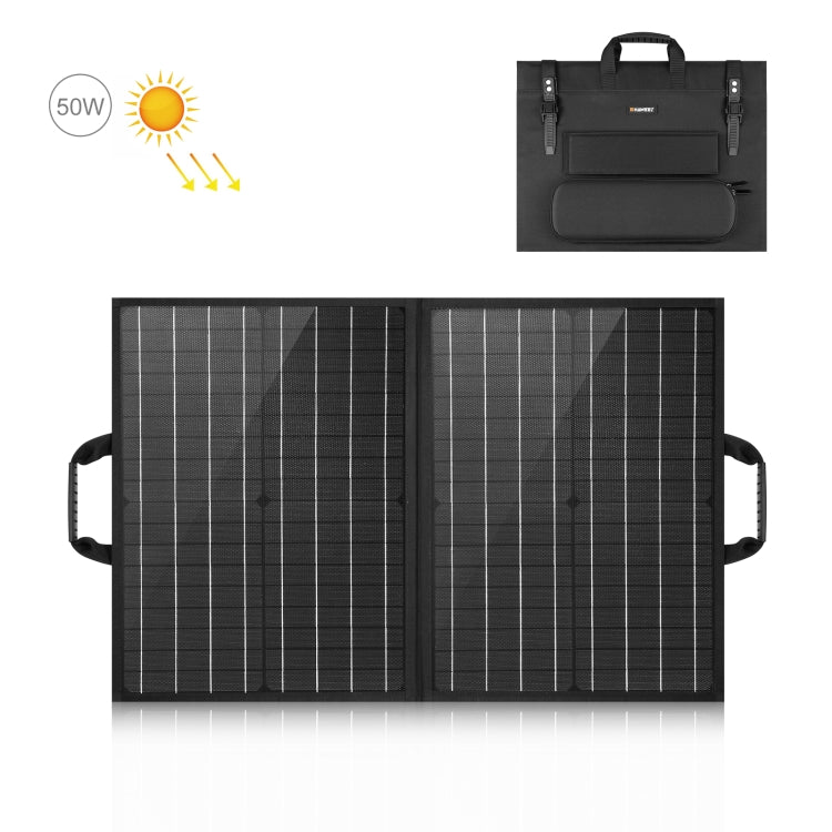 HAWEEL 50W 접이식 태양광 패널 충전기 여행용 접이식 가방, 50W