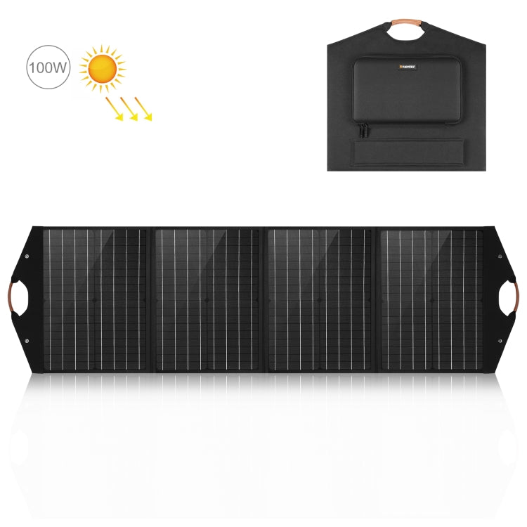 HAWEEL 100W 접이식 태양광 패널 충전기 여행용 접이식 가방, 100W