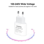HAWEEL PD 20W 단일 USB-C / Type-C 인터페이스 QC 여행용 충전기, 전체 QC 프로토콜 지원, EU 플러그, QC 충전기 EU 플러그