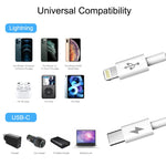 HAWEEL 25W 3A USB-C / 타입-C to 8핀 PD 고속 충전 케이블 아이폰, 아이패드용, 케이블 길이: 2m, 타입-C to 8핀 2m
