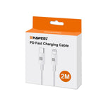 HAWEEL 25W 3A 타입-C / USB-C to 타입-C / USB-C PD 고속 충전 데이터 케이블, 길이: 2m, 타입-C to 타입-C 2m