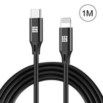 HAWEEL 1m USB-C / 타입-C to 8핀 OTG 동기화 데이터 / 충전 케이블