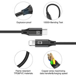 HAWEEL 1m USB-C / 타입-C to 8핀 OTG 동기화 데이터 / 충전 케이블