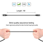 HAWEEL 1m USB-C / 타입-C to 8핀 OTG 동기화 데이터 / 충전 케이블